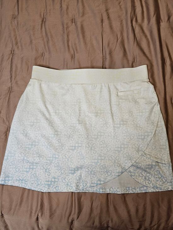 Pebble Beach Pants - Pebble Beach DryLUX Performance Ombre Golf Skort White Blue Large